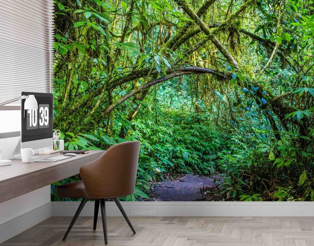 3D Forest Path Landscape Wall Murals Wallpaper Murals Wall Sticker