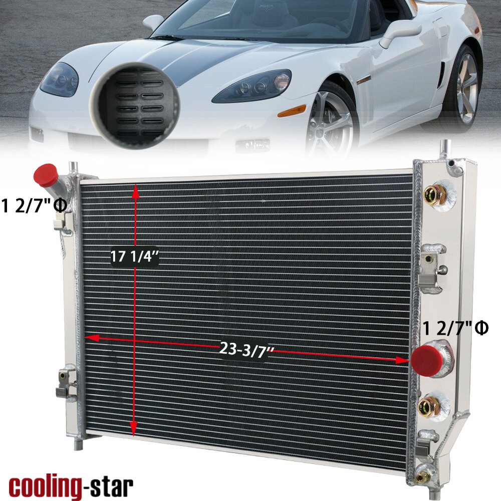 2-ROW ALUMINUM RADIATOR FITS CHEVY 2005-2013 CORVETTE C6 / 2003-2006 SSR V8