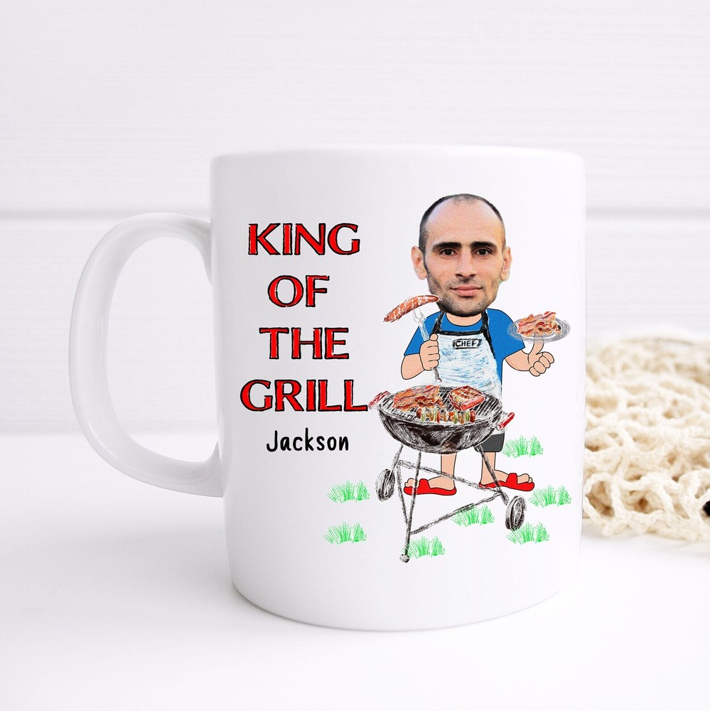 Personalized Dad Mug King Of The Grill Mug Father's Day Gift Daddy Coffee Mug