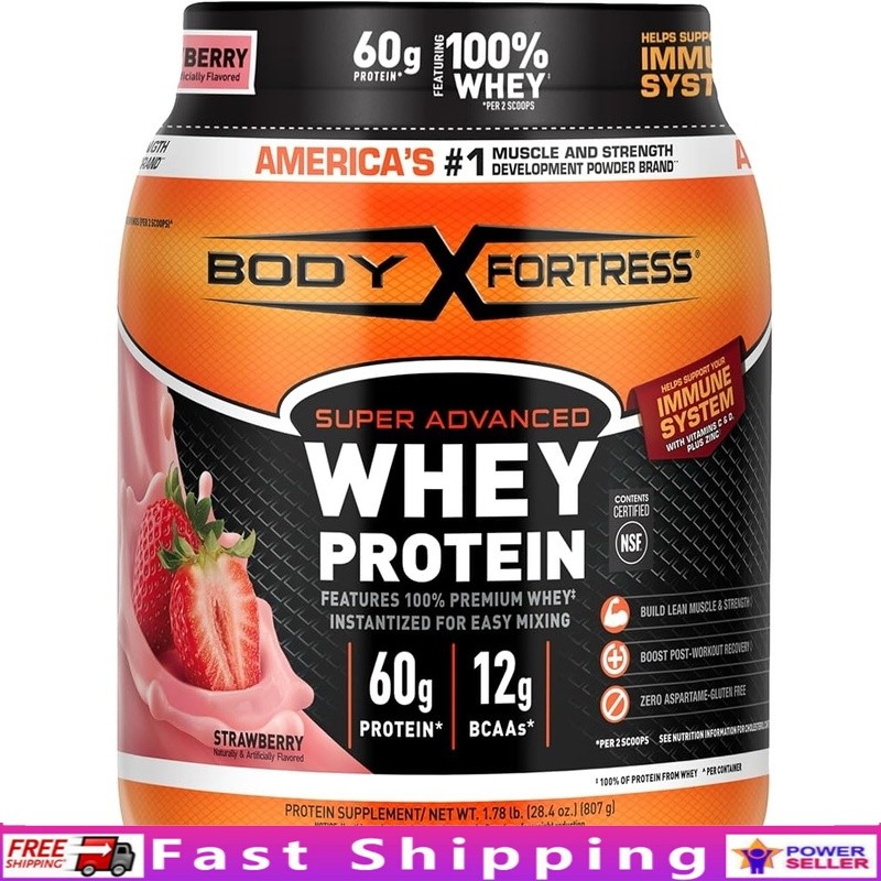 High Protein 30g Whey Protein Shake Immune Support Gluten Free Nutrition New