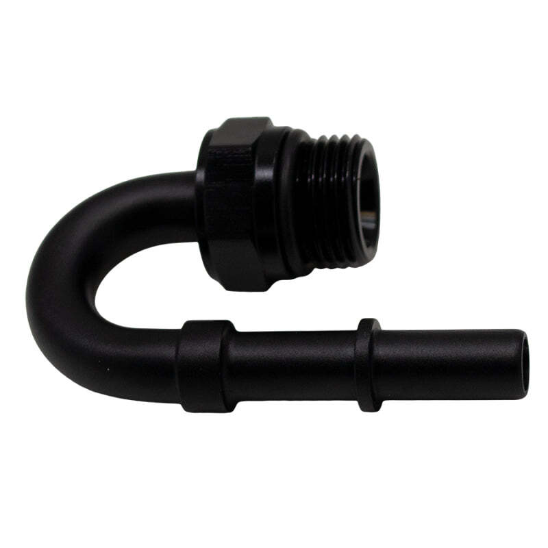 DeatschWerks 8AN ORB Male to 3/8in Male EFI Quick Connect Adapter 180-Degree - A