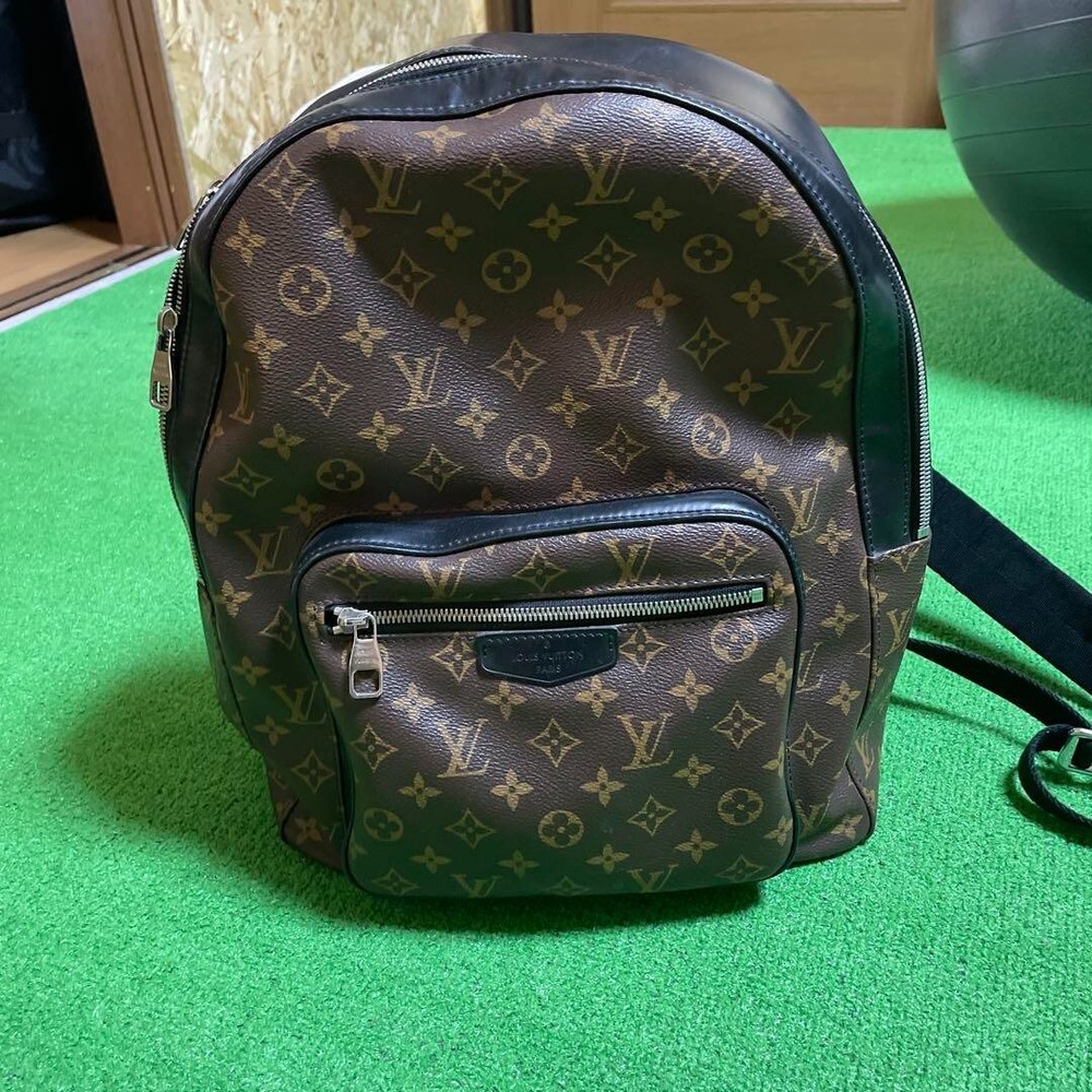 Louis Vuitton Monogram Macassar Josh NV Backpack Unisex M45349