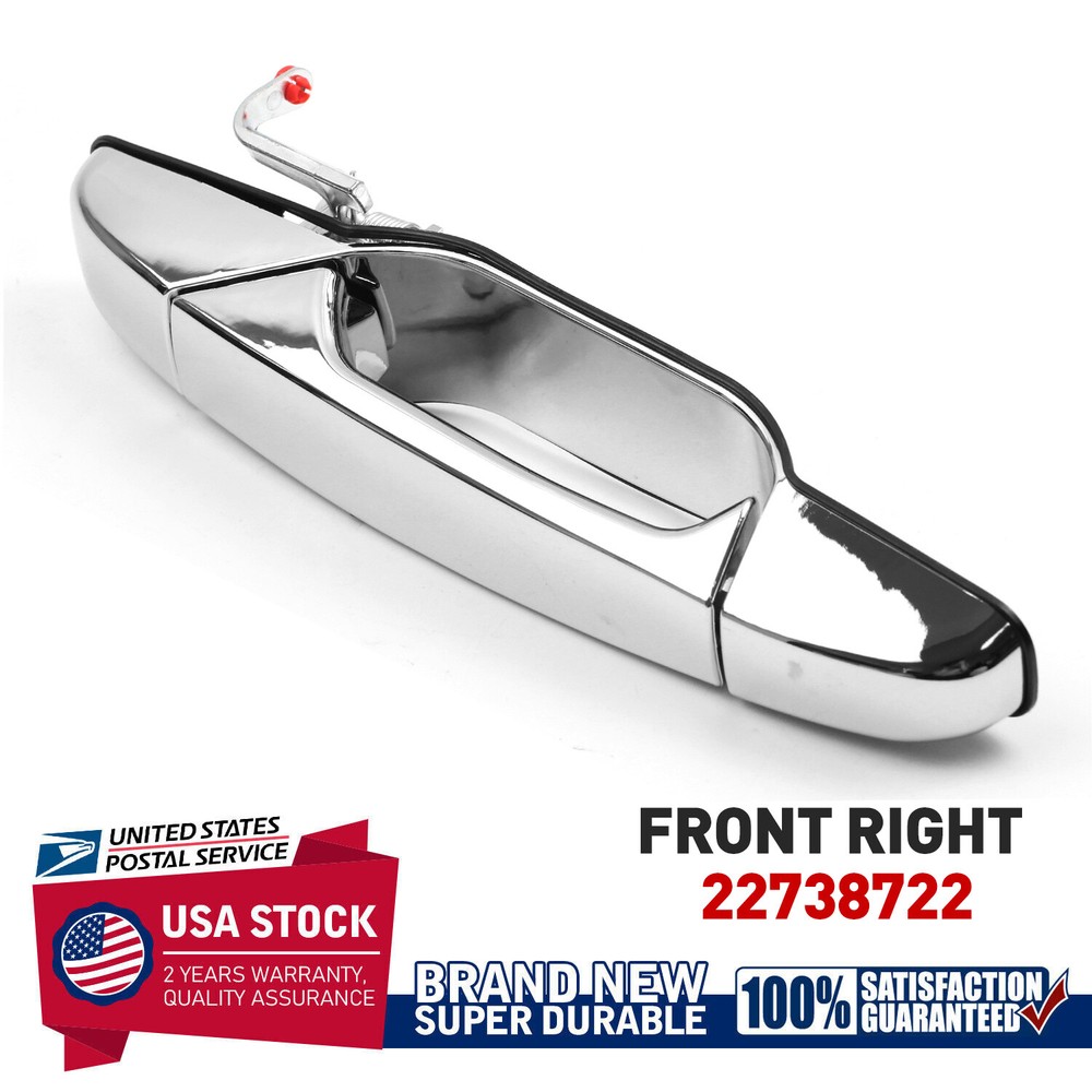 For 2007-2013 GMC Yukon XL 2500 Chrome Exterior Front Passenger Side Door Handle