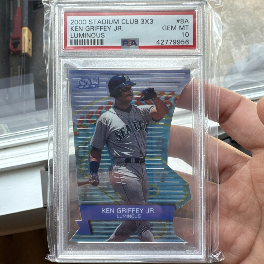 2000 Stadium Club 3x3 Luminous Ken Griffey Jr PSA GEM MINT 10 Mariners Reds