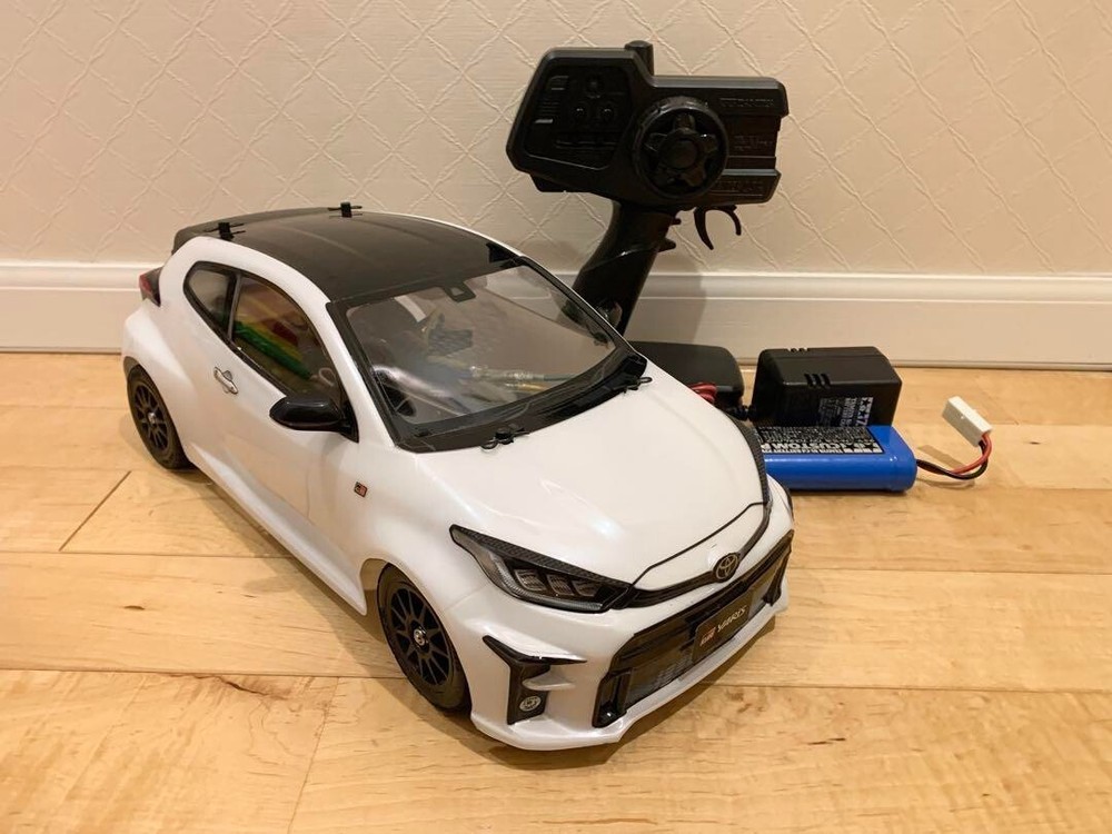 Tamiya 1/10 Radio Control Toyota GR Yaris Pearl White M05 Chassis RC Radio Contr