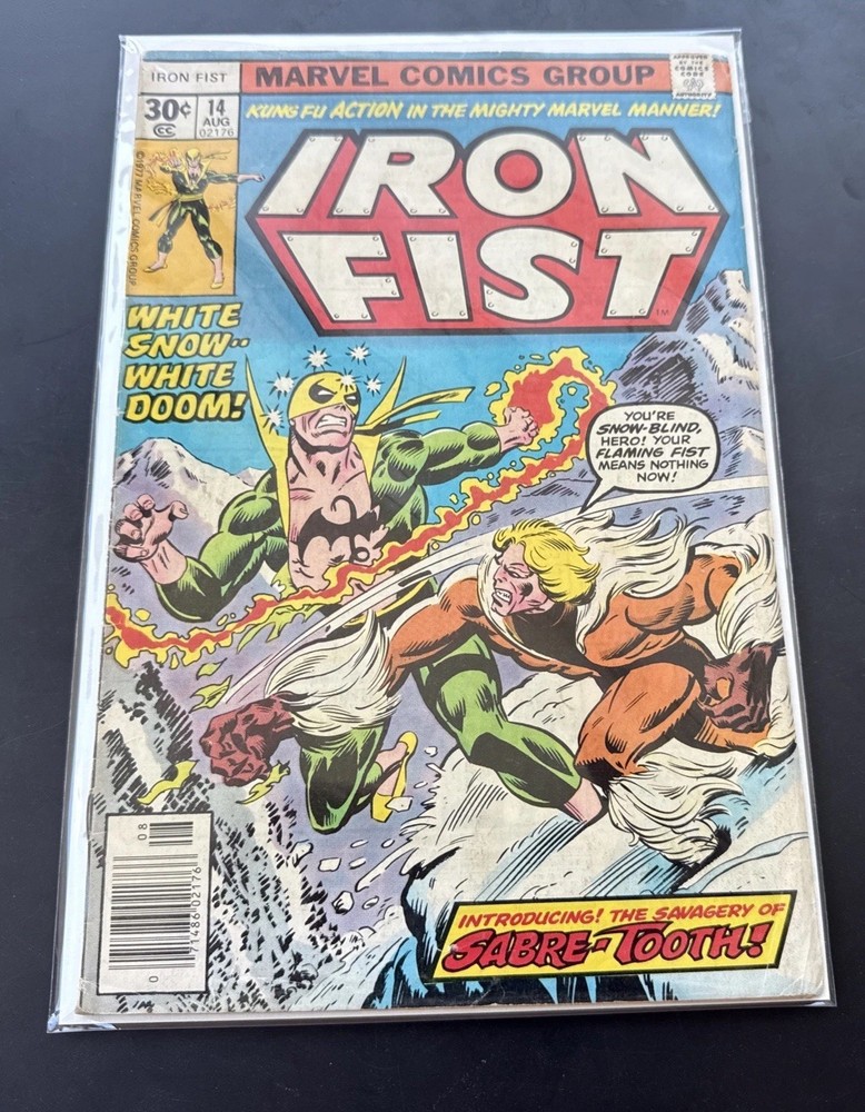 Iron Fist 14 1977 First Appearance Of Sabretooth Marvel Comics Bronze Age Key
