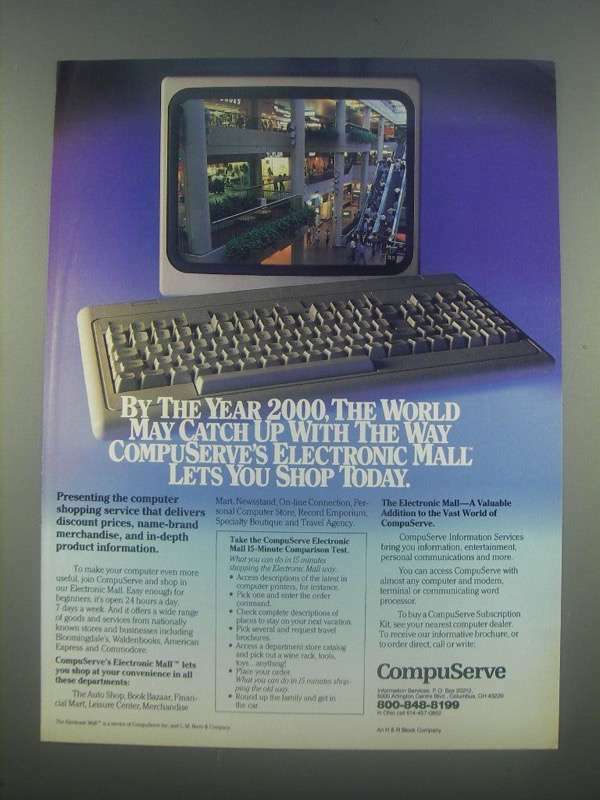 1985 CompuServe Information Services Ad - By Year 2000