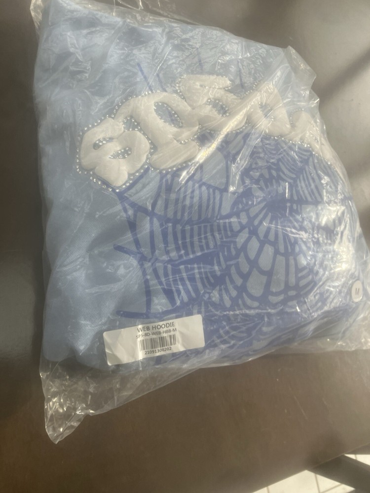 Spider Hoodie  Baby Blue￼Size Medium Also Never Worn Before