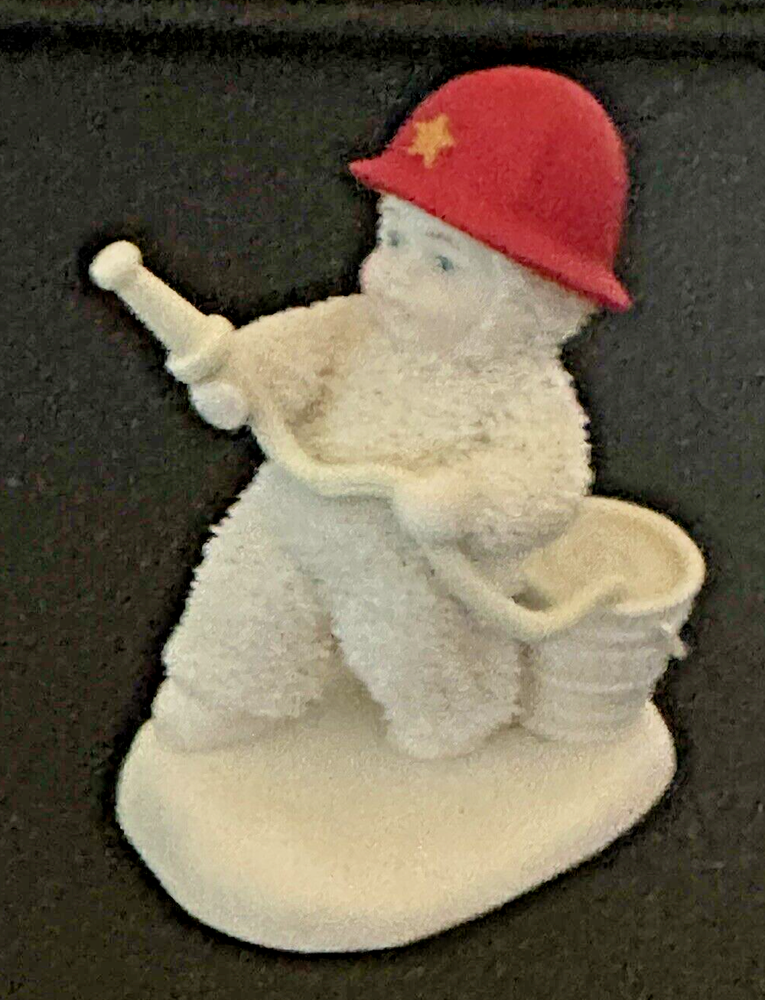 Dept 56 Snowbabies Figurine “To The Rescue” Firefighter Fireman-3