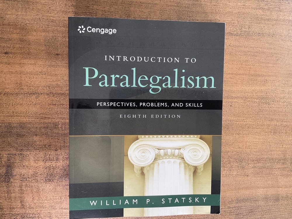Paralegal Book - intro to paralegalism - NOT USED