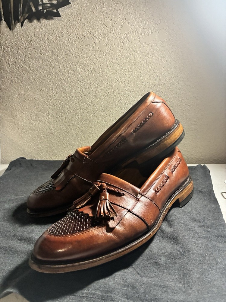 Allen Edmonds Men's Size 10.5 D Brown Randolph Leather Penny Loafers
