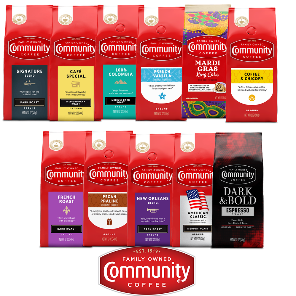 Ground Community Coffee Variations, 12 oz., Shipped From New Orleans, LA