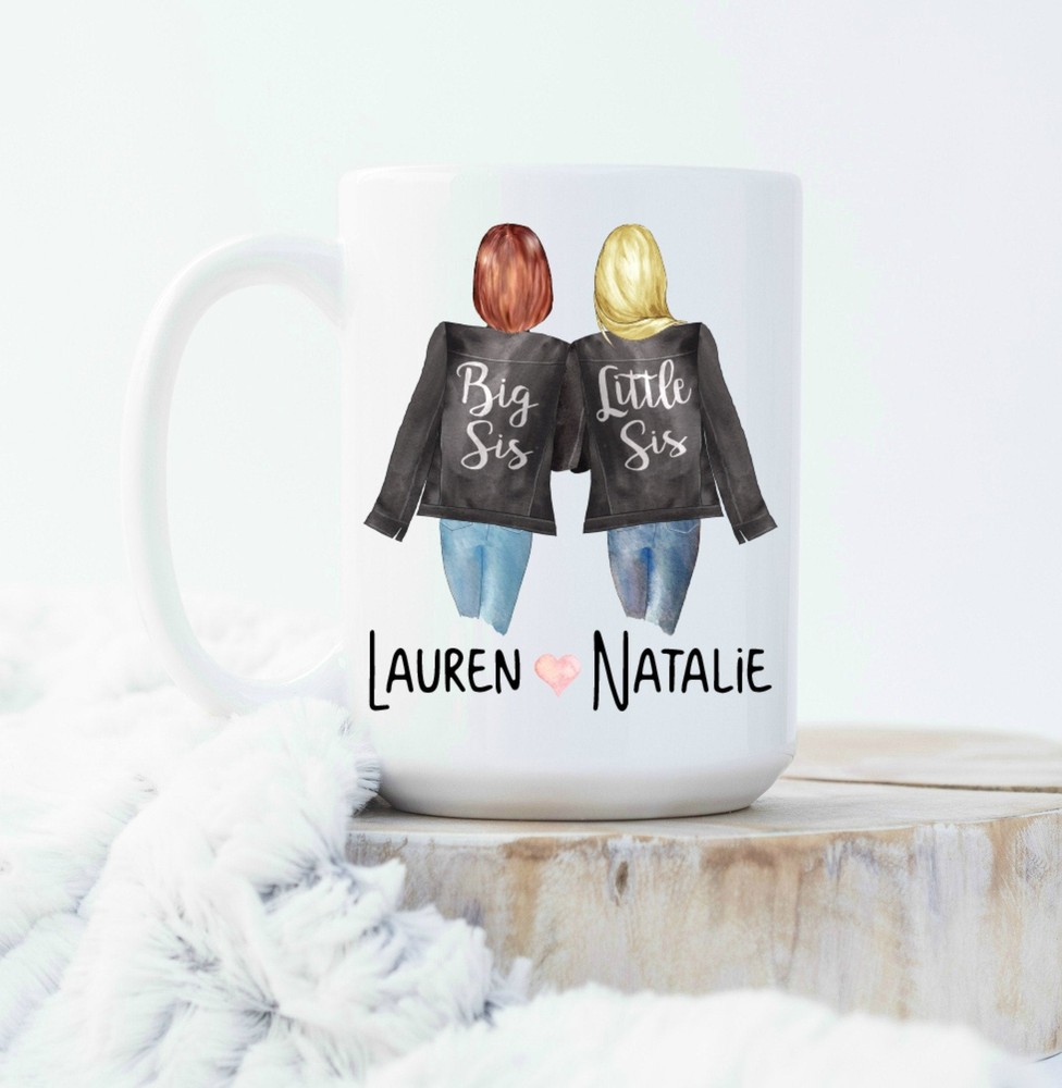 Sister Coffee Mug Funny Sister Mug Gift For Sisters New Baby Cute Coffee Mug