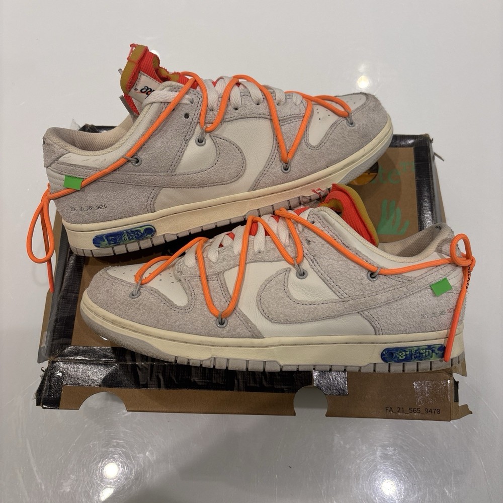 Nike X Off-White Dunk Low Lot 31 Size 10 Preowned with OG Box and Zip Tie