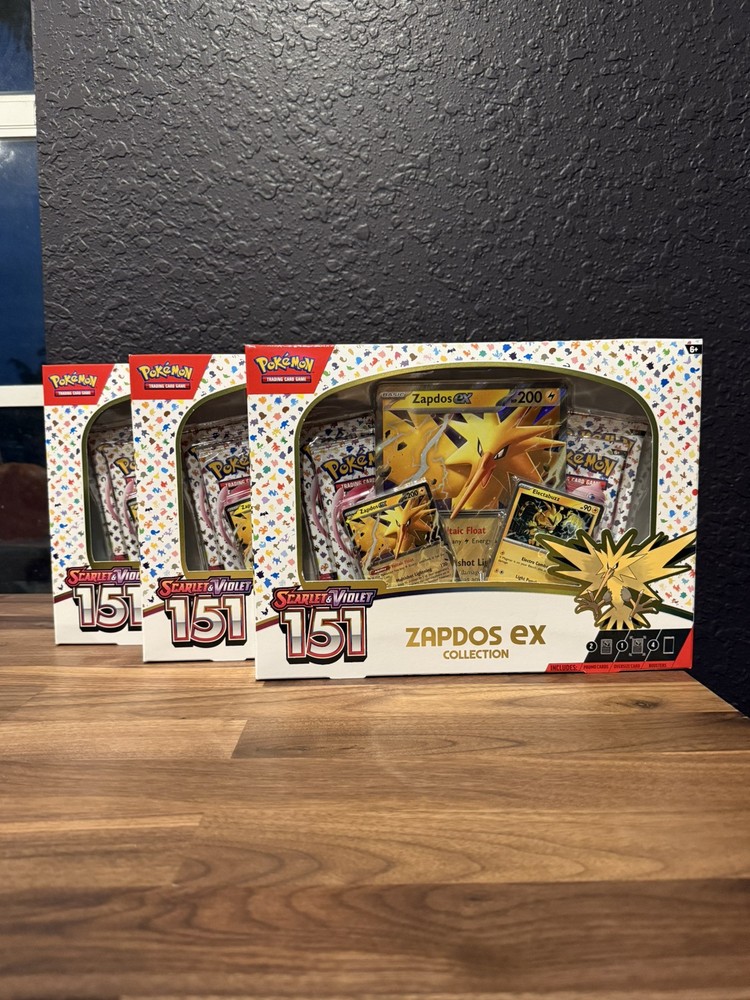 Pokemon TCG: Scarlet and Violet 151 Zapdos EX Collection Box *SHIP SAME DAY*