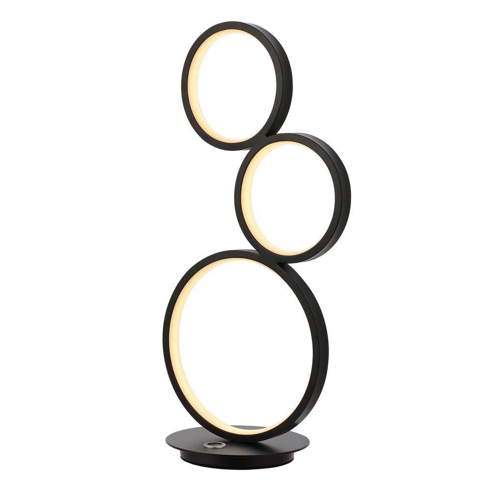 Jonathan Y 17in Black LED Accent Table Lamp JYL7102 Juno