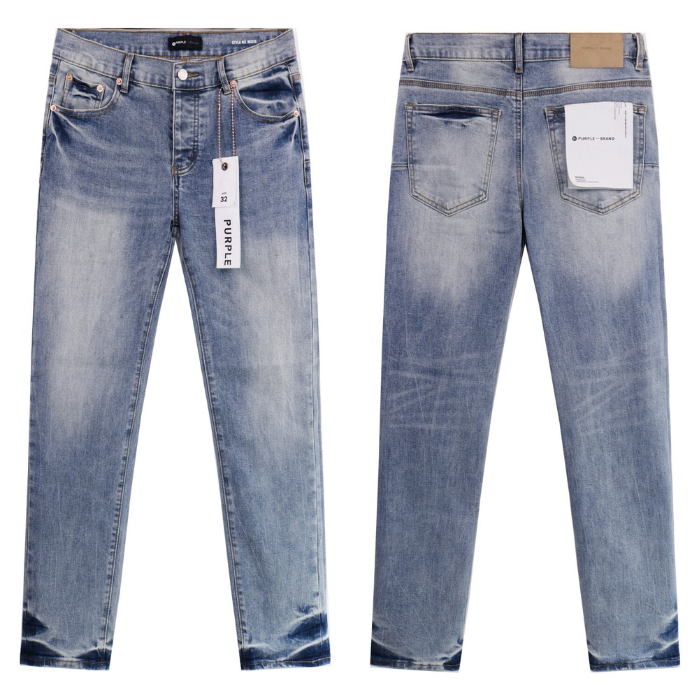 Indigo Blue Purple Brand Designer Personality Men Jeans Simple Basis Jeans