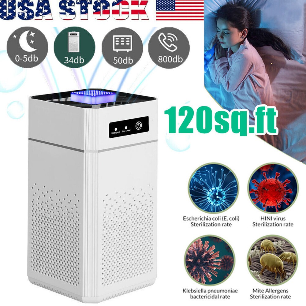 HEPA Air Purifier for Large Rooms - Eliminates Allergies Smoke Mold Dust and Odors
