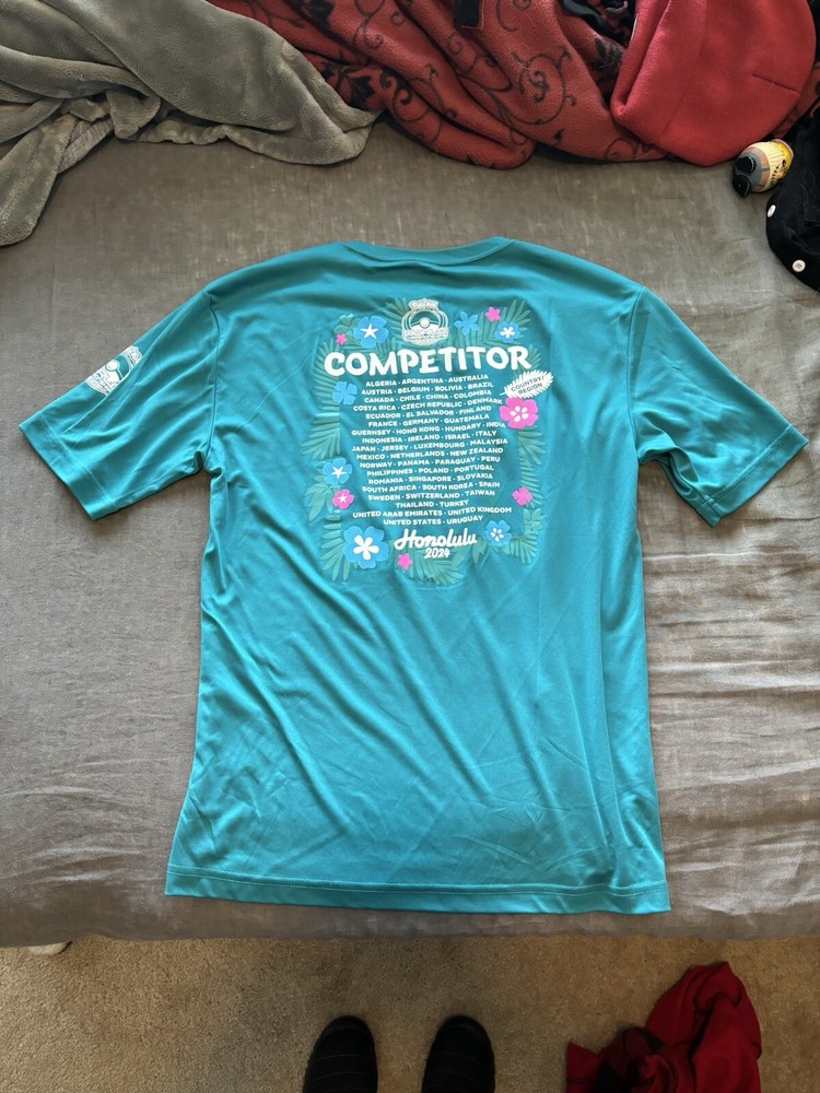 2024 Pokemon World Championships Honolulu Competitor Shirt Adult S Small