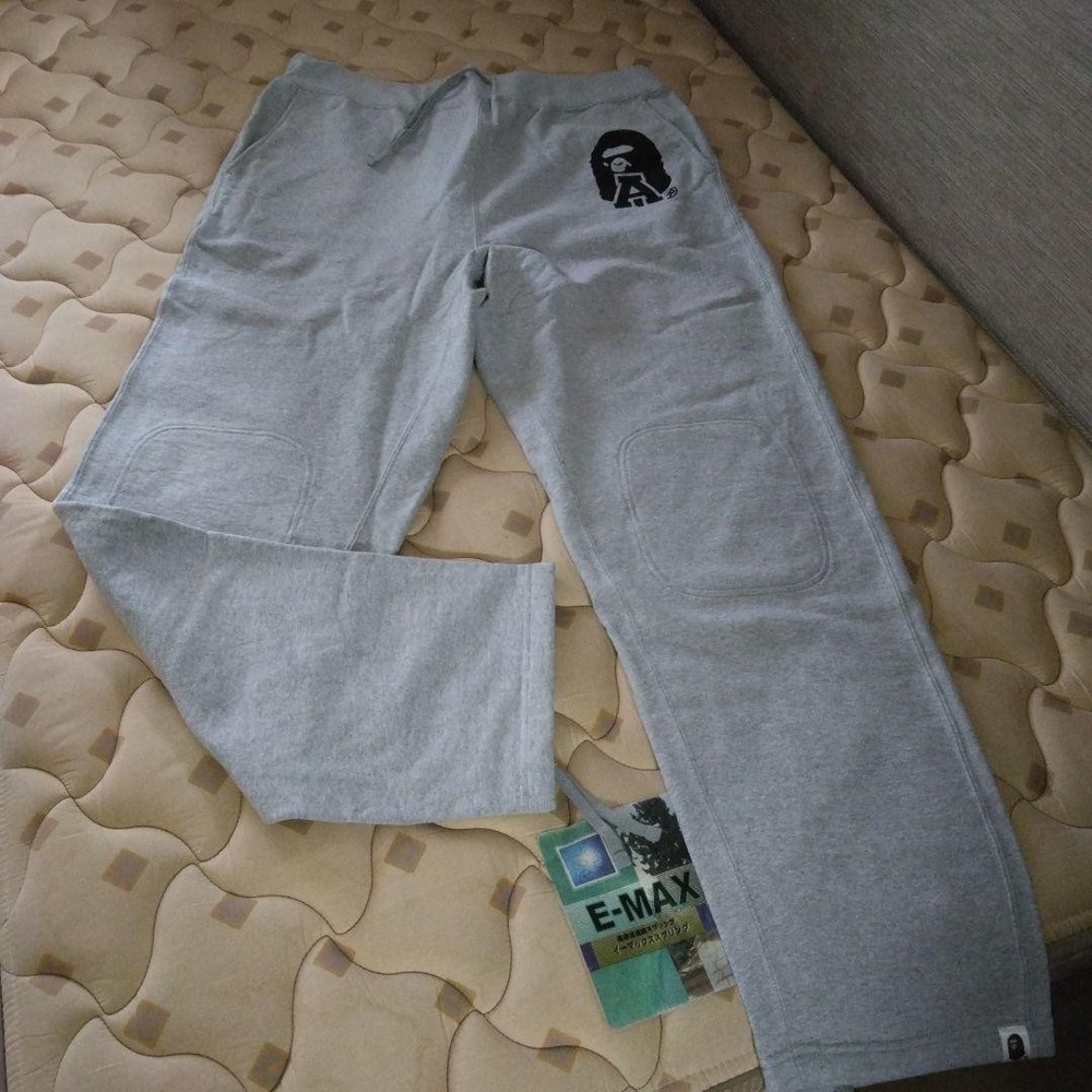 BAPE USED Sweatpants XL Grey M-108EB Very Good Condition