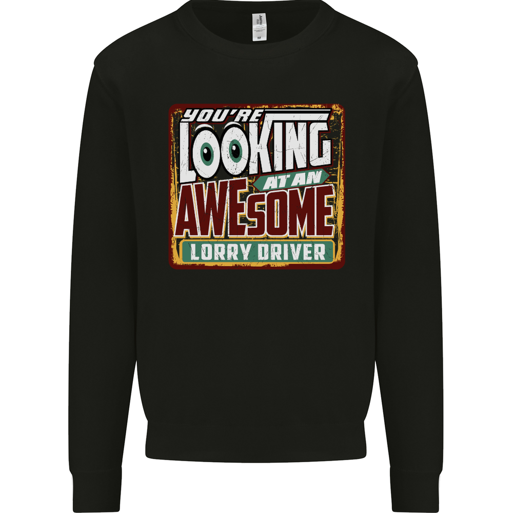 An Awesome Lorry Driver Funny Lorries Mens Sweatshirt Jumper