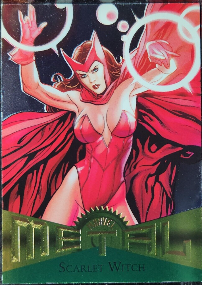 Bruja Escarlata 2023 UD Marvel Metal Universe Avengers #R-1 Retro