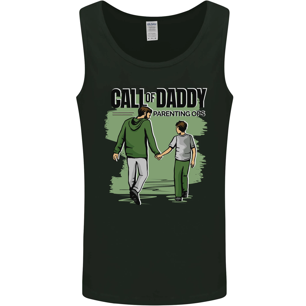 Call of Daddy Funny Parody Fathers Day Dad Mens Vest Tank Top