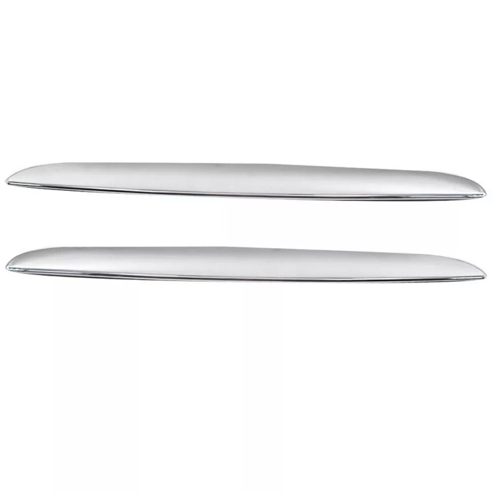 2Pcs Chrome Hood Cover Trim For BMW 3 Series E90 E91 2006-2008