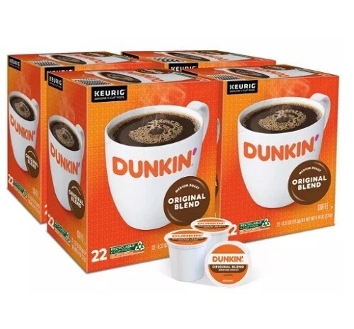 Dunkin' Original Blend Coffee, Medium Roast, 88ct. Free Shipping