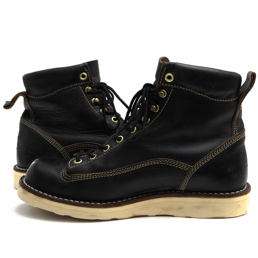 Danner Forest Officer Work Boots in Black Cowhide Size US7