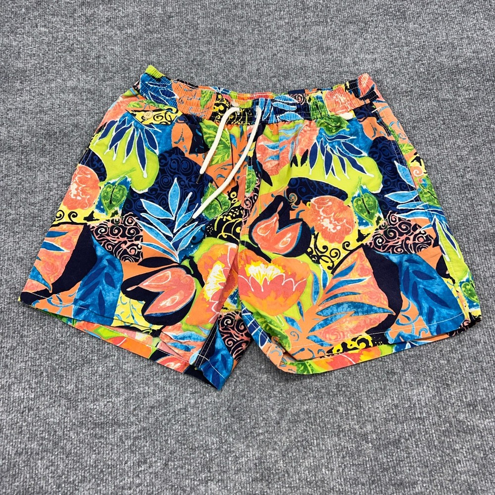 Polo Ralph Lauren Shorts Mens Medium Tropical Mesh Lined Swim Trunks 5