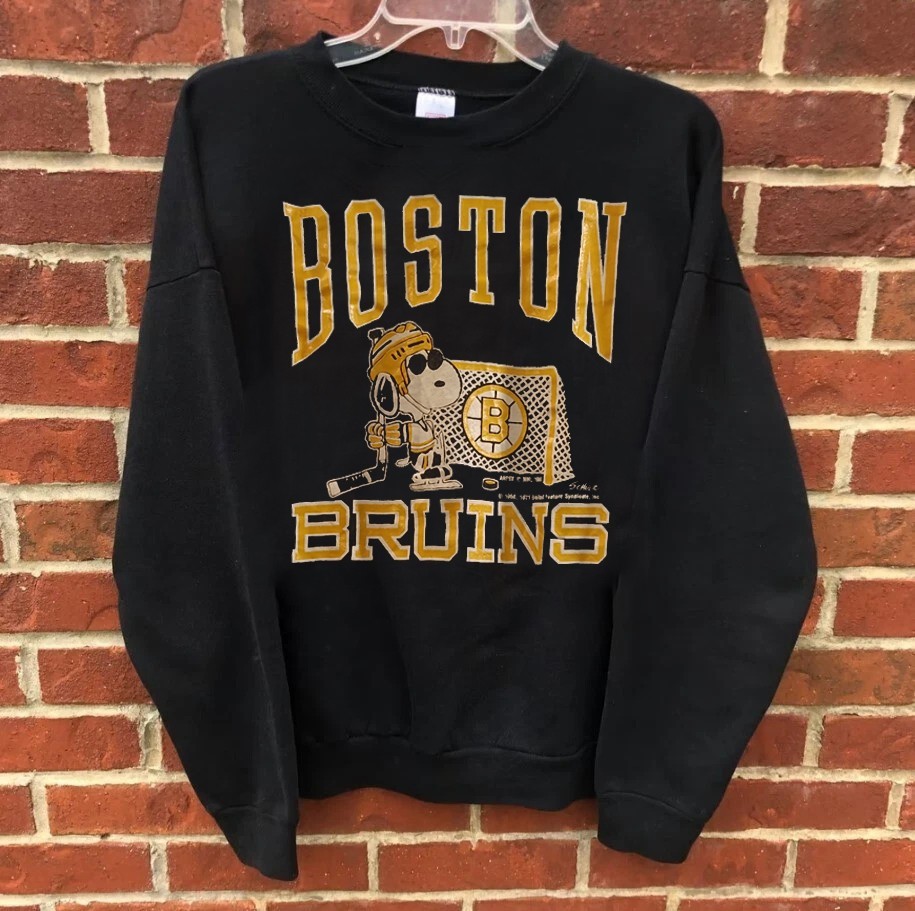 Boston Bruins NHL Ice Hockey Joe Cool Remake Crewneck Sweatshirt RM1187