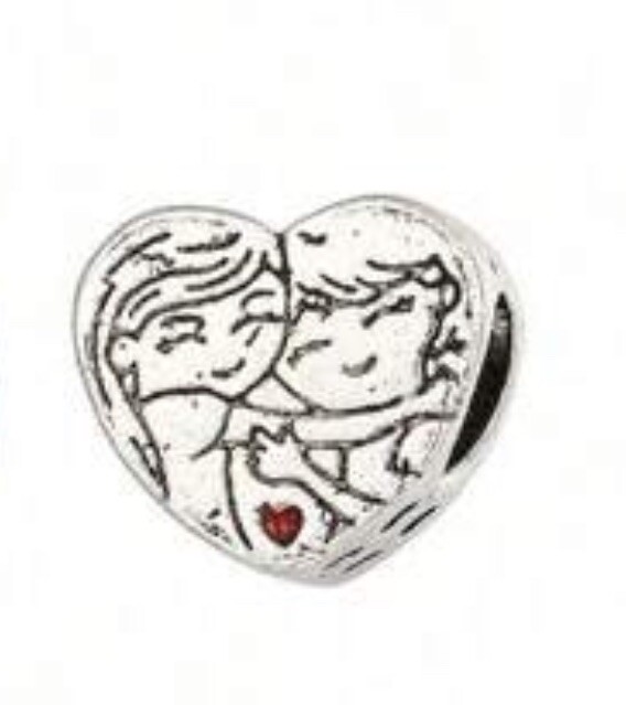 Sisters Pandora-Style Alloy Charm with Inscription, Free P&P Included