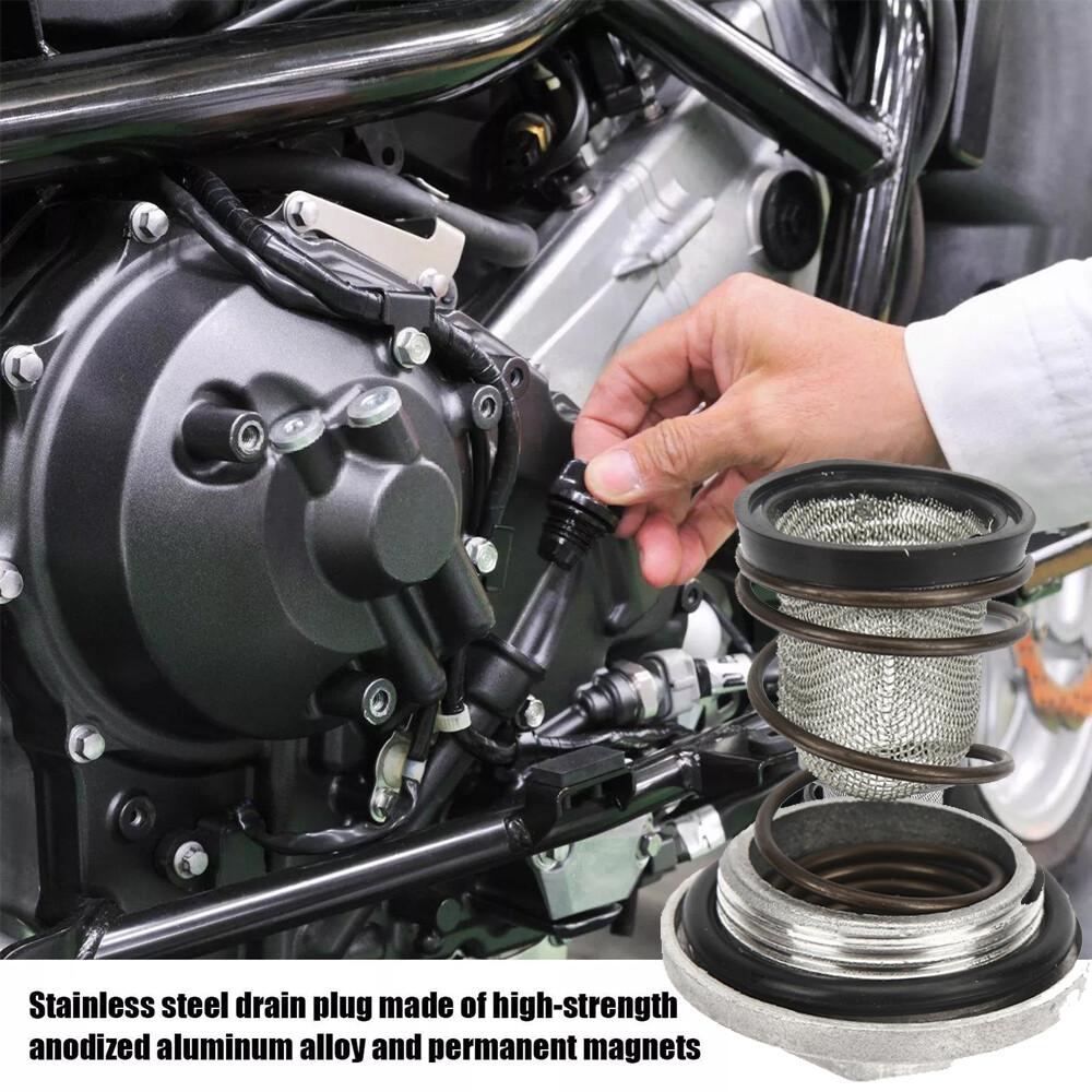 GY6 50cc 125cc 150cc Scooter Oil Drain Plug & Filter Kit for Baotian Taotao Mopeds