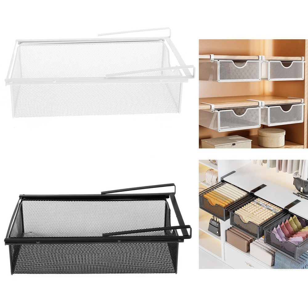 Under Cabinet Mesh Drawer Organizer for Versatile Clothes and Storage