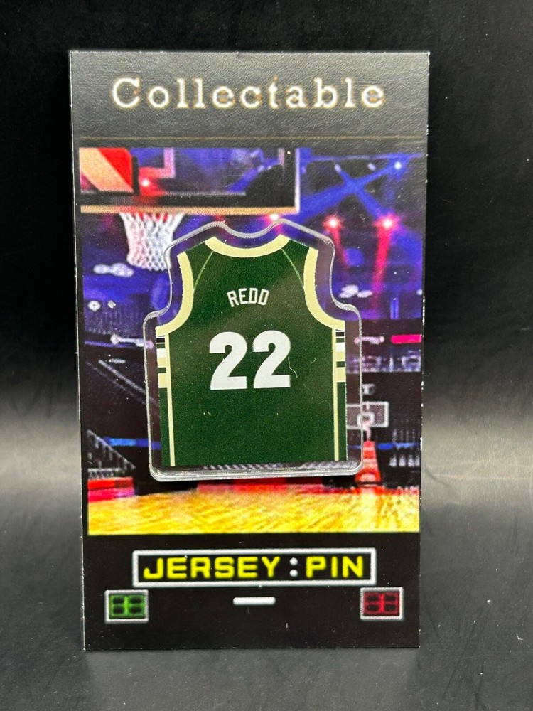 Milwaukee Bucks Michael Redd Classic Throwback Jersey Lapel Pin