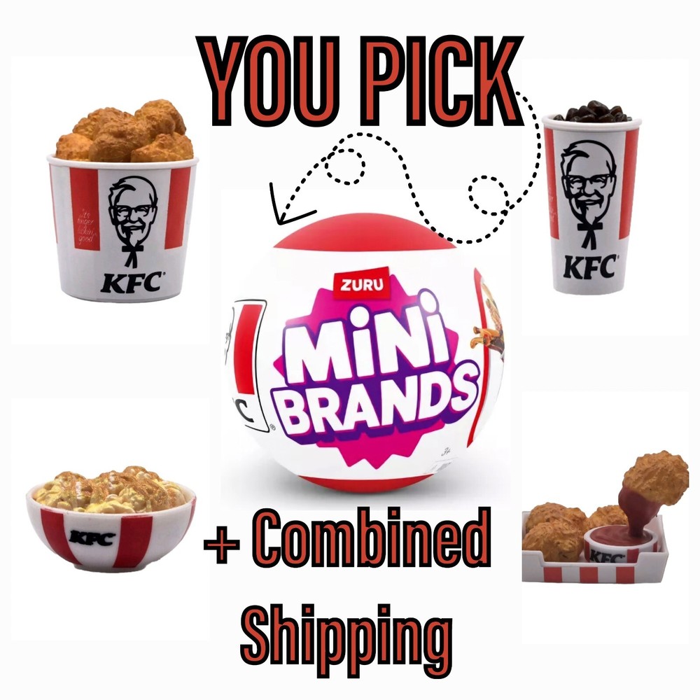 Zuru Mini Brands KFC Kentucky Fried Chicken Figures YOU PICK + COMBINED SHIPPING