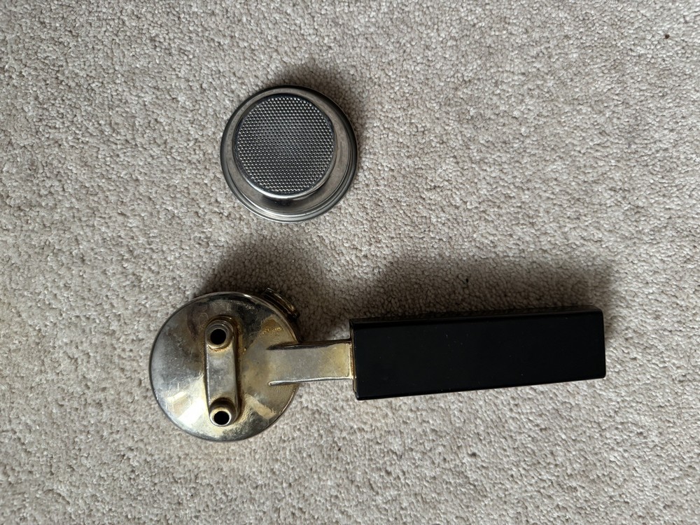 Gaggia Classic Vintage Brass Portafilter (slightly wobbly handle, missing cap)