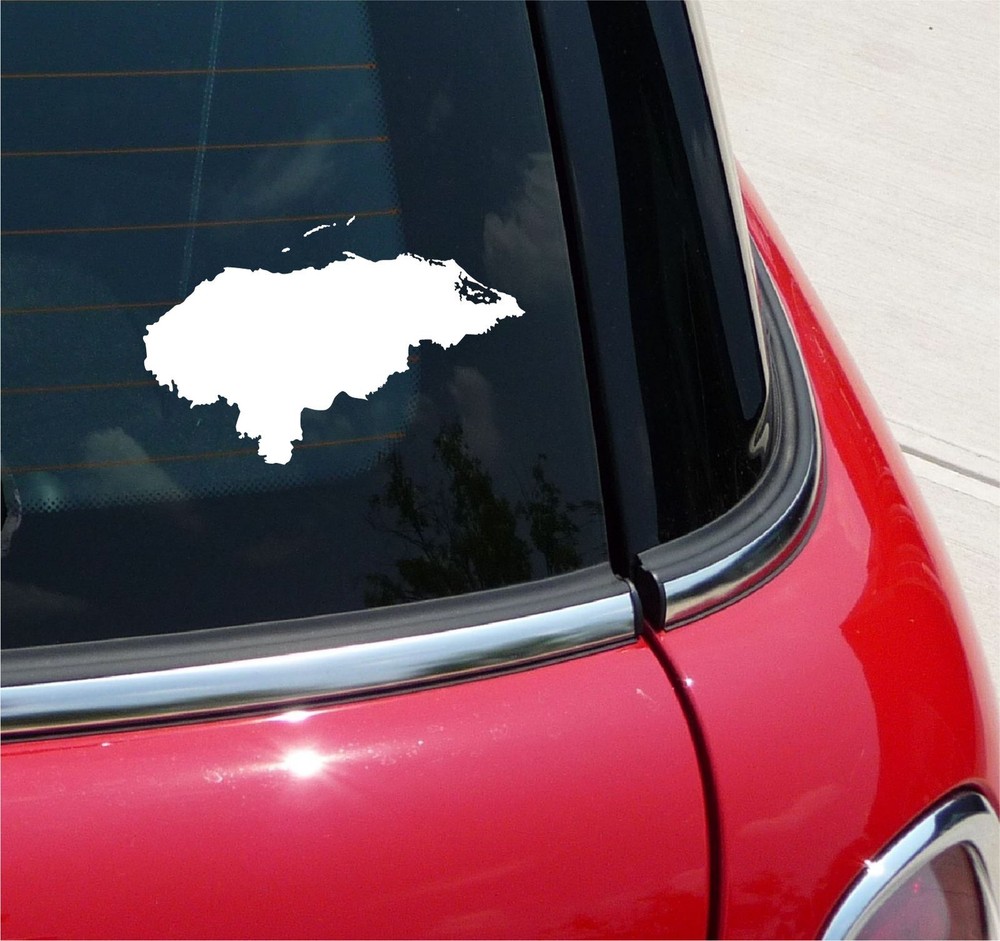 HONDURAS OUTLINE SILHOUETTE COUNTRY PRIDE HONDURAN DECAL STICKER FUNNY CAR TRUCK