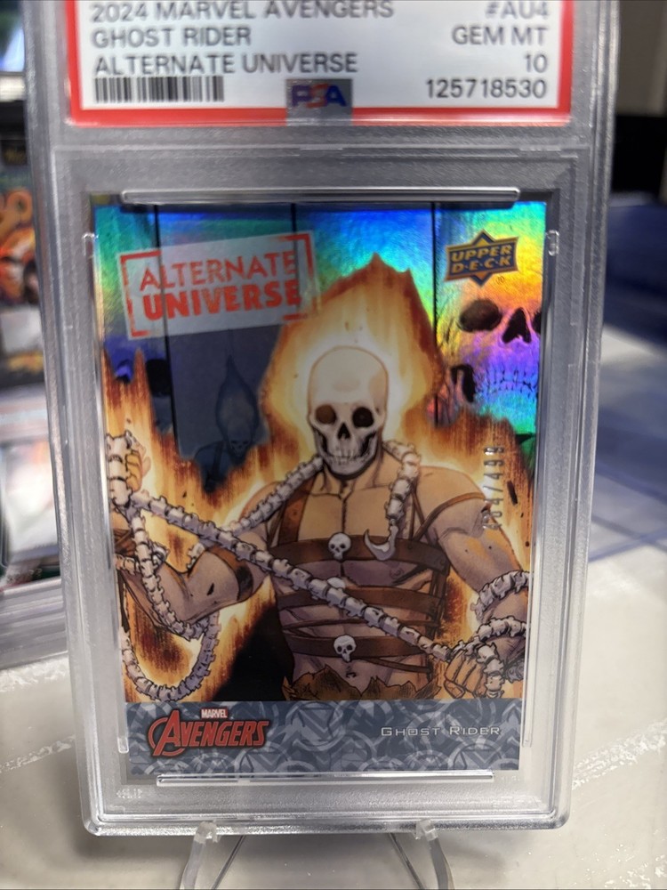 2024 Upper Deck Marvel Avengers Alternate Universe Ghost Rider /499 PSA 10