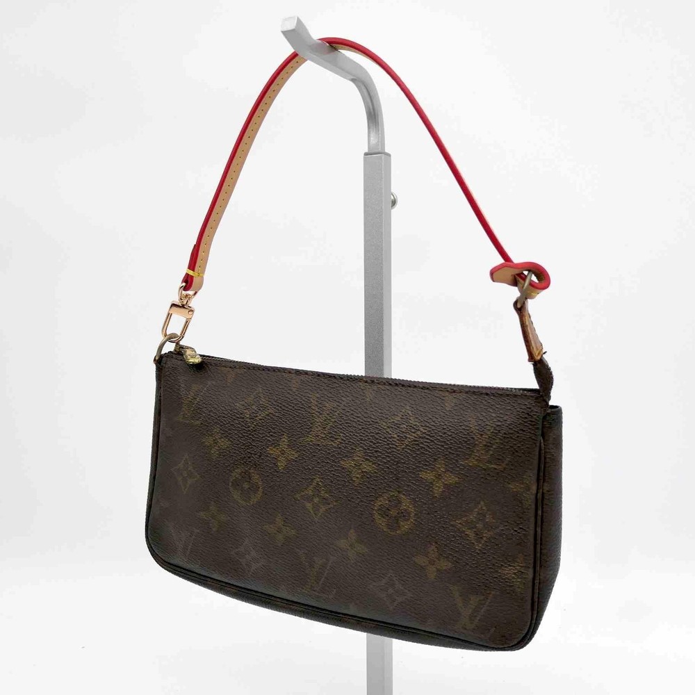 Louis Vuitton Pochette Accessoires Hand Bag PVC Leather M51980 Monogram 567