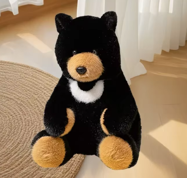 Black Bear 10 Inch Soft Plush Stuffed Animal Toy for Kids Gift
