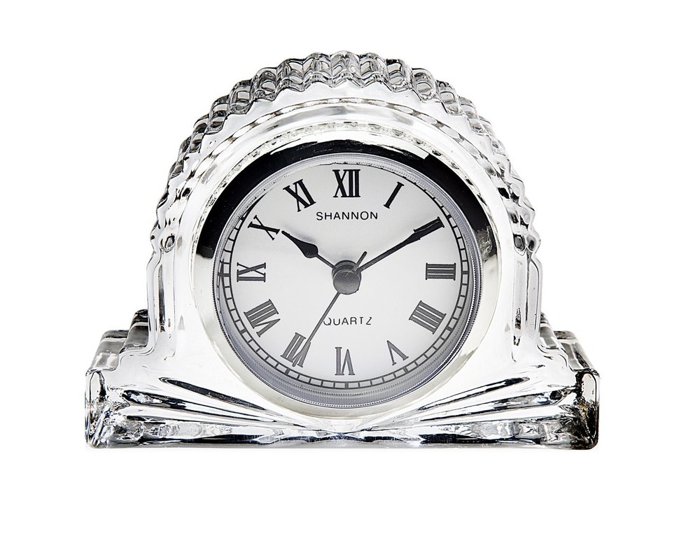 Godinger Shannon Mantle Clock Small Clear