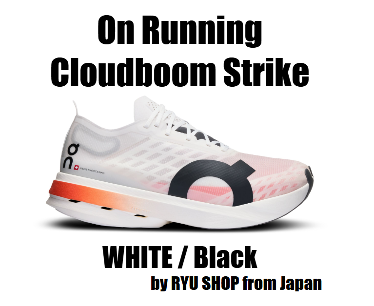On Men's Running Shoes Cloudboom Strike 3ME30480462 White / Black