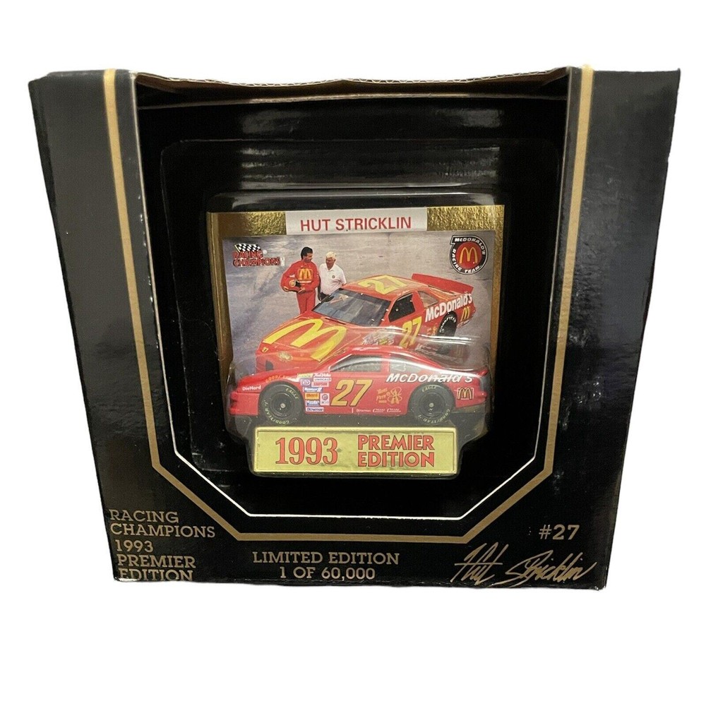 Hut Stricklin Racing Champions Premier Edition #27 McDonalds Car 1/64 1993