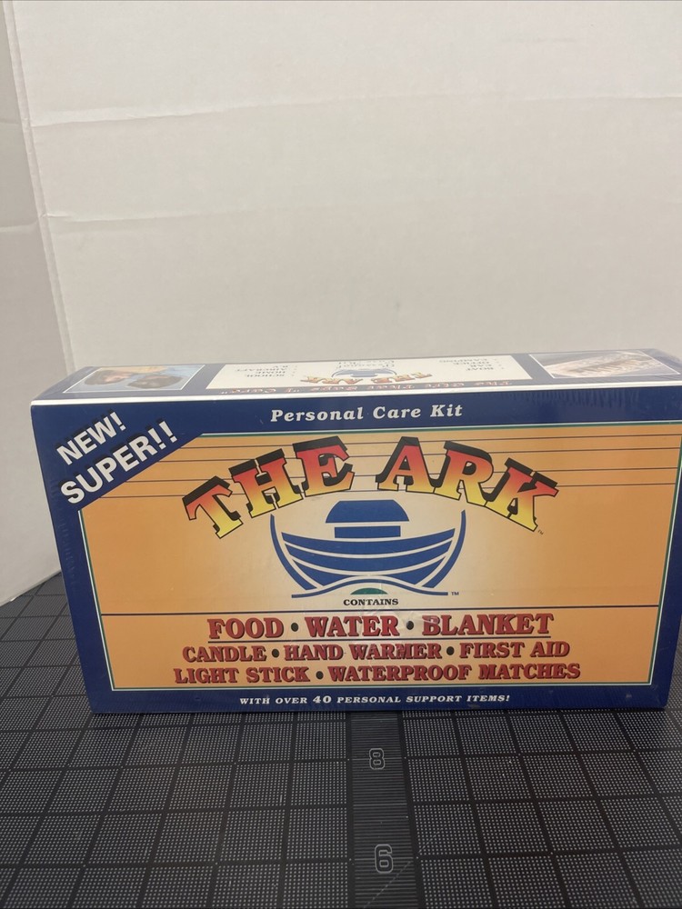 THE ARK Personal Care Survival Kit - Food Water Blanket First Aid NOS Sealed Box