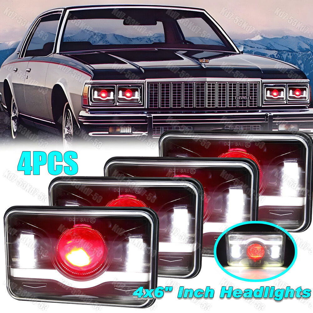 4PCS For Chevrolet Caprice 1977 to 1986 4x6