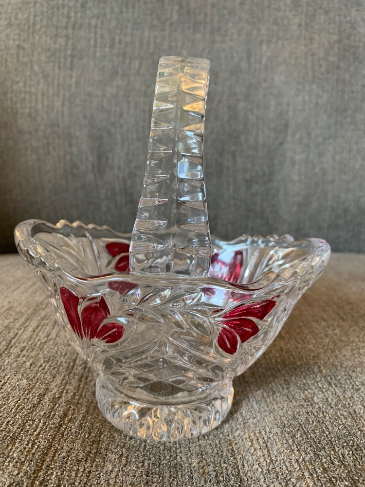 Vintage Crystal Bonbon Dish for Candy or Treats