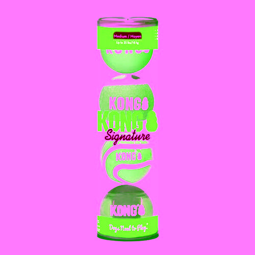 Signature Ball Dog Toy Assorted 4 Count / Medium By Rogz