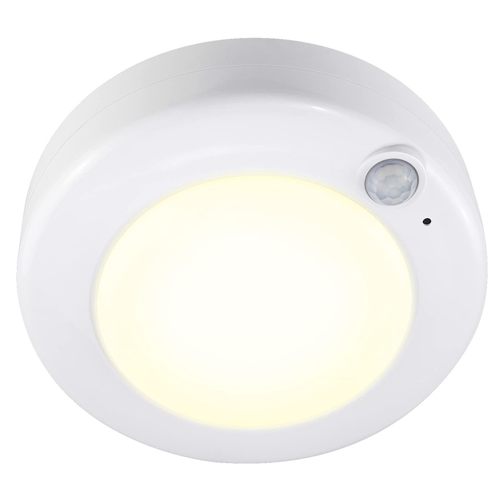 Motion Sensor Light Battery Powered Ceiling Light Indoor Overhead Light Wireless